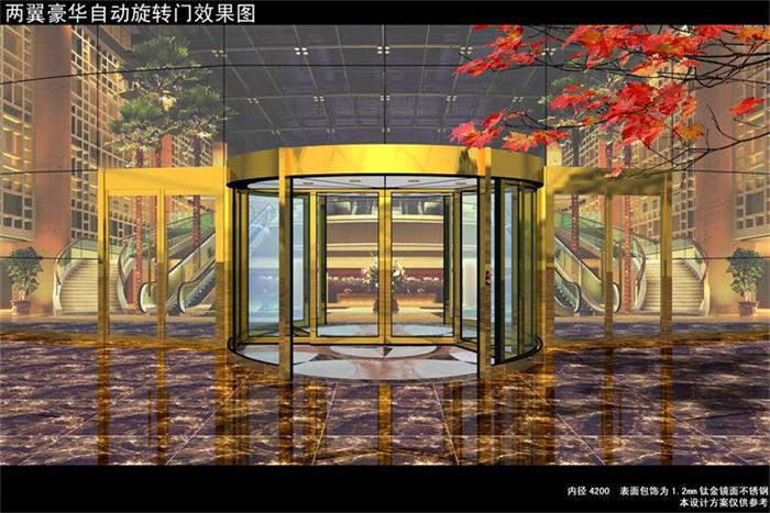豪华两翼自动旋转门-效果图24